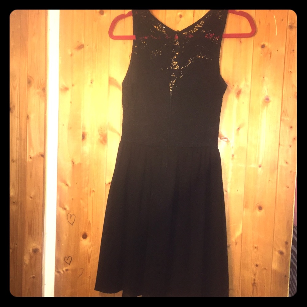 Mystic black mini dress